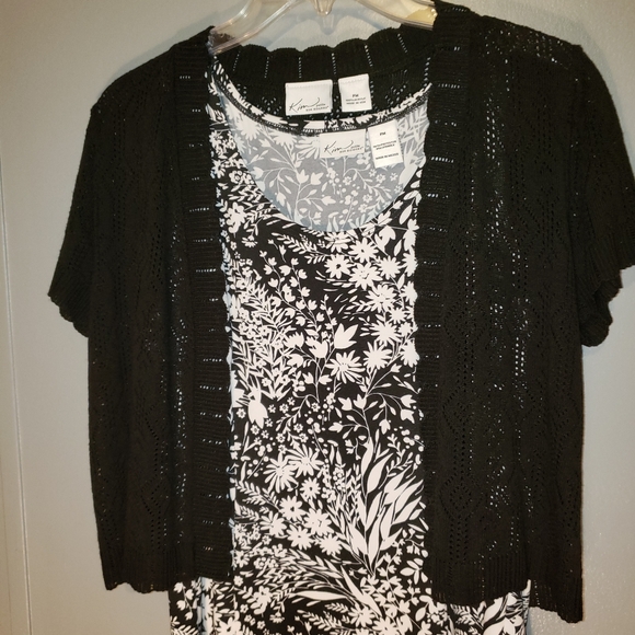 Kim Roger's Lady's Dress Set with Shortsleeved Sweater - Picture 2 of 6